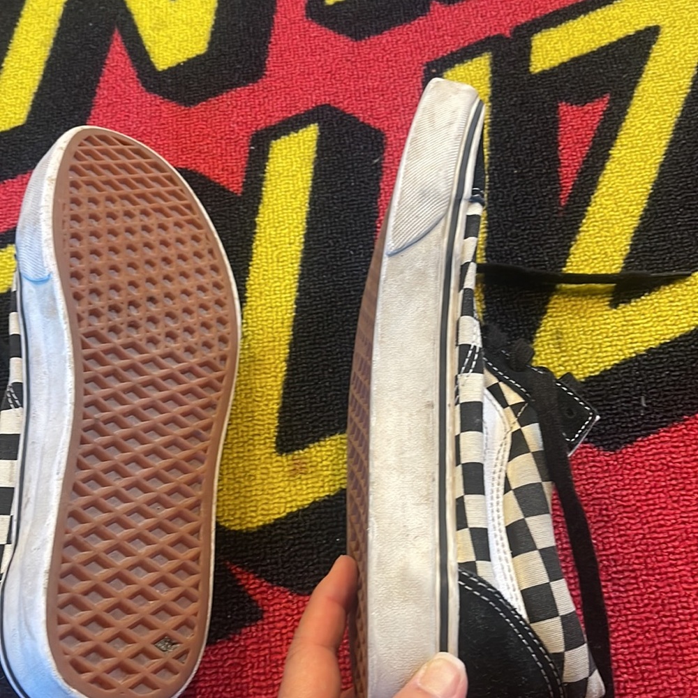 Vans black checkered suede size 9 - Picture 5 of 7